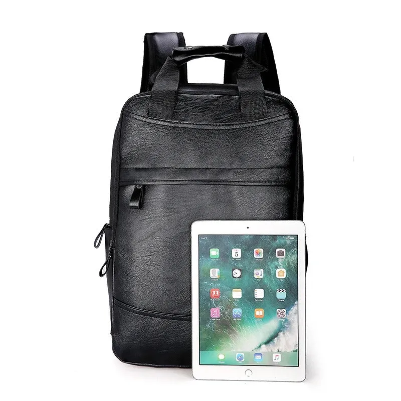 | Men's Leather Backpack for Office Laptop
