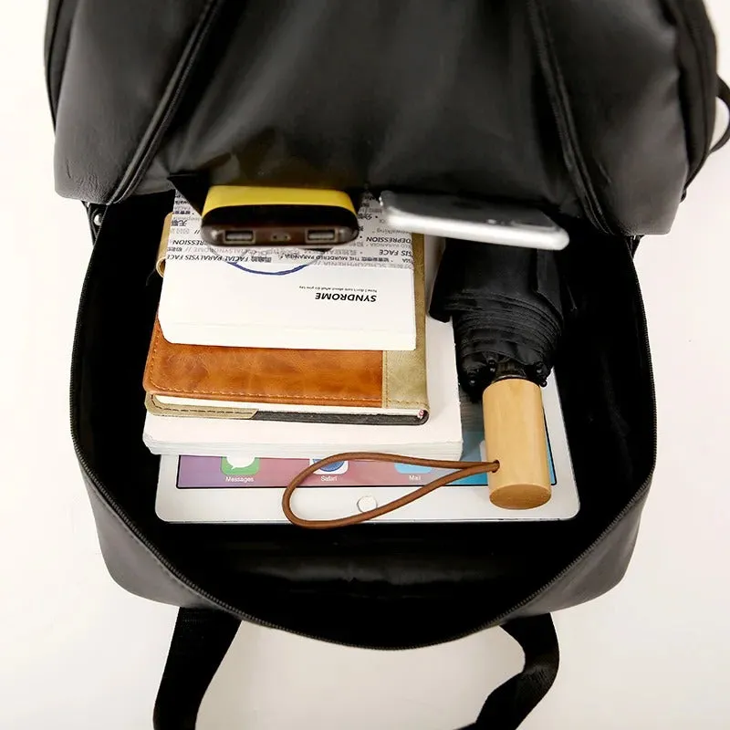 | Men's Leather Backpack for Office Laptop