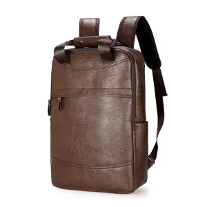 | Men's Leather Backpack for Office Laptop