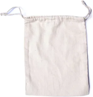 10"x12" Cotton Double Drawstring Muslin Bags Natural Color - Set of 25pcs