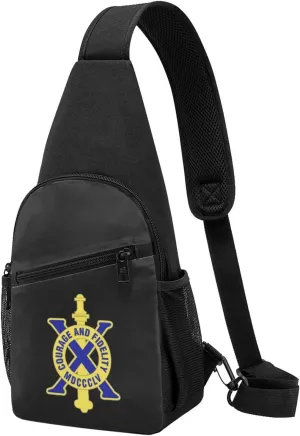 10th Infantry Regiment Unisex Chest Bag Lightweight Crossbody Shoulder Bag Travel Pocket