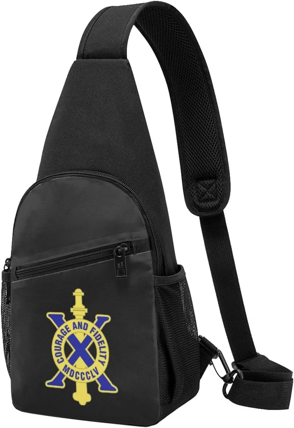 10th Infantry Regiment Unisex Chest Bag Lightweight Crossbody Shoulder Bag Travel Pocket