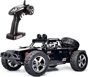 1:12 Scale RC CAR Desert Buggy High Speed 30MPH  4x4 Fast Race Cars RTR Racing 4WD Electric Power 2.4GHz Radio Remote Control Off Road Truck (Assorted Color: Black, Gray)