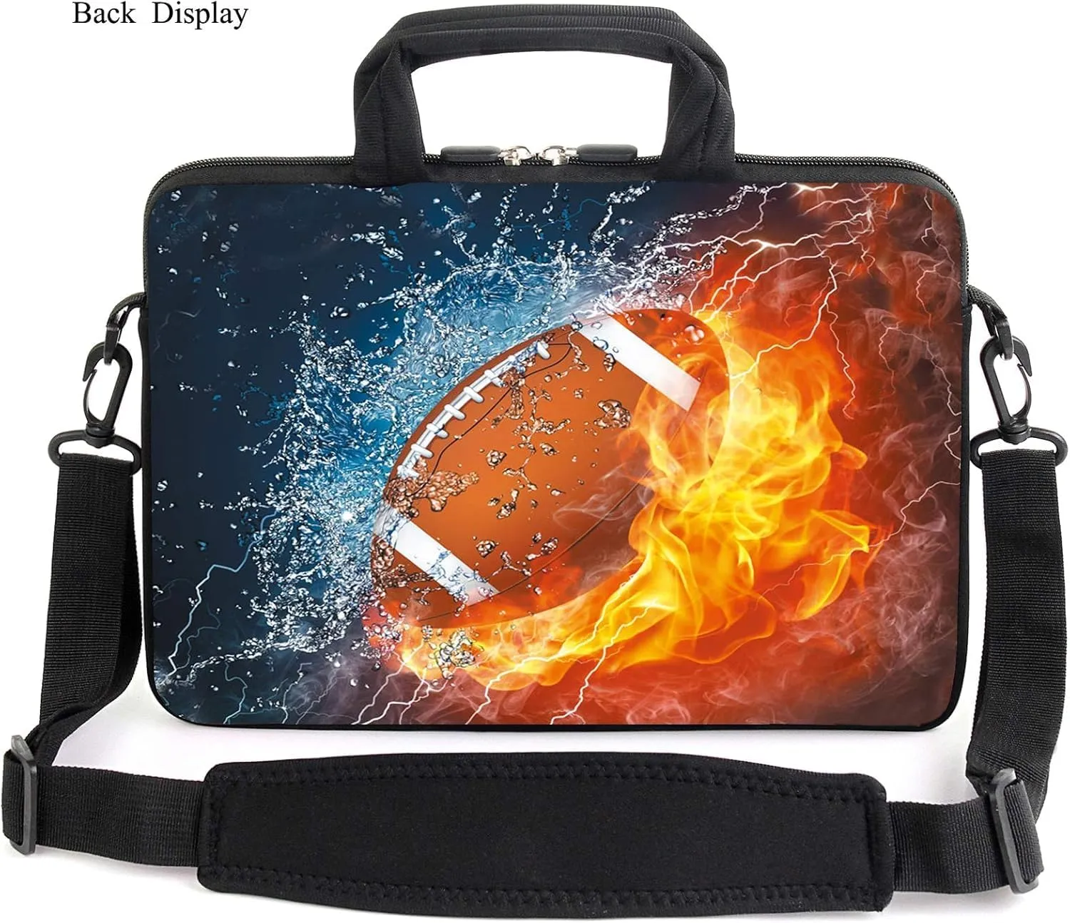 15" laptop sleeve laptop bag chromebook case adjustable shoulder strap with handle accessory pocket for men women (RYD-15-7)