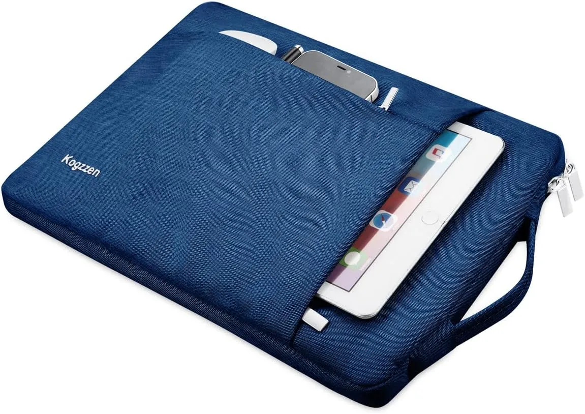 16 15.6 15.4 15 Inch Laptop Sleeve Shockproof Protective Case Compatible with MacBook Pro 16/15, Surface Laptop 15, Surface Book 15, Waterproof Computer Bag Dell HP Lenovo Acer Asus - Blue