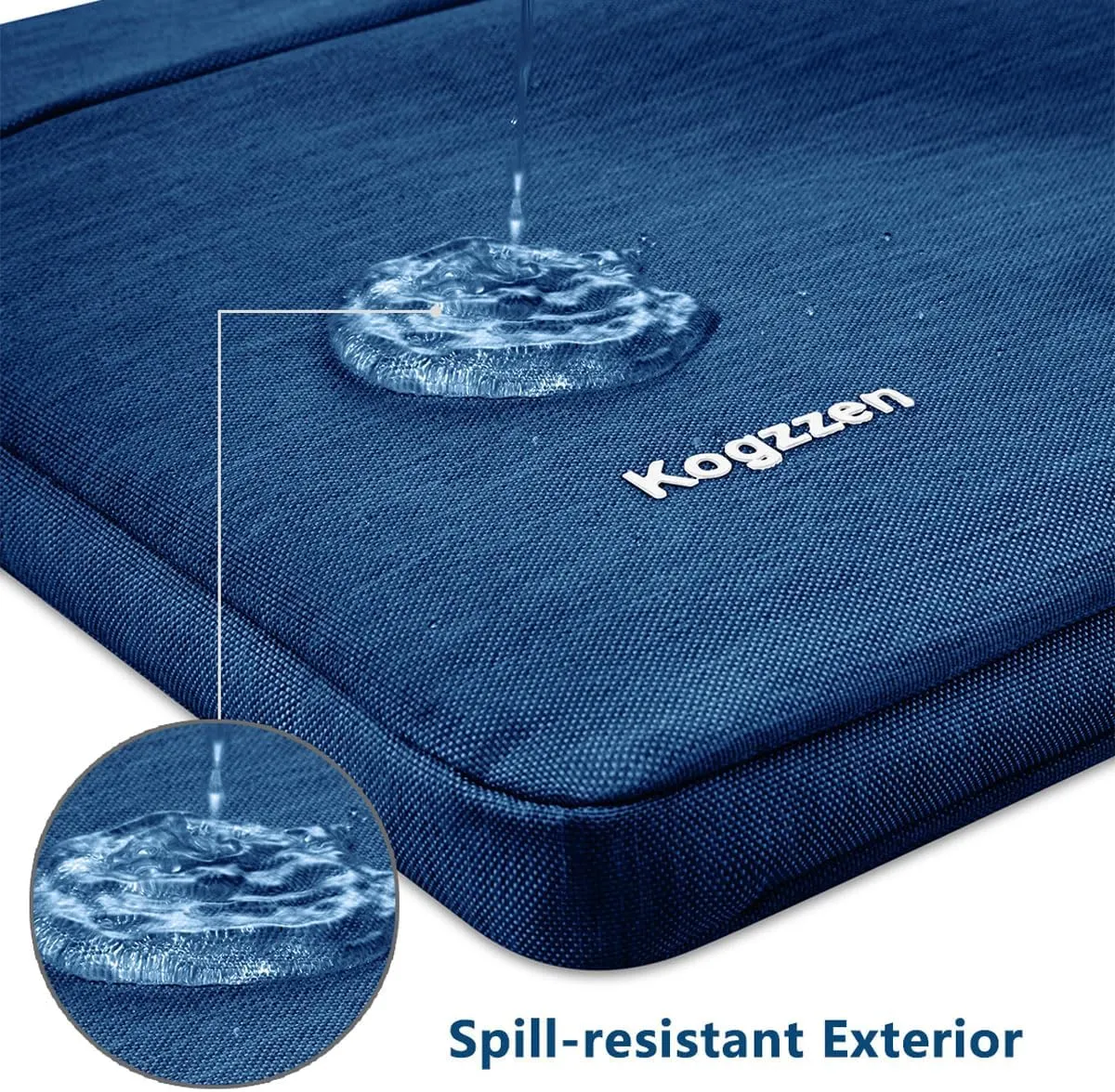 16 15.6 15.4 15 Inch Laptop Sleeve Shockproof Protective Case Compatible with MacBook Pro 16/15, Surface Laptop 15, Surface Book 15, Waterproof Computer Bag Dell HP Lenovo Acer Asus - Blue
