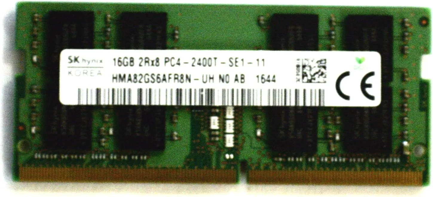 16GB DDR4 PC4-19200 2400MHz 260PIN SO DIMM 2RX8 MEMORY MADE BY HYNIX