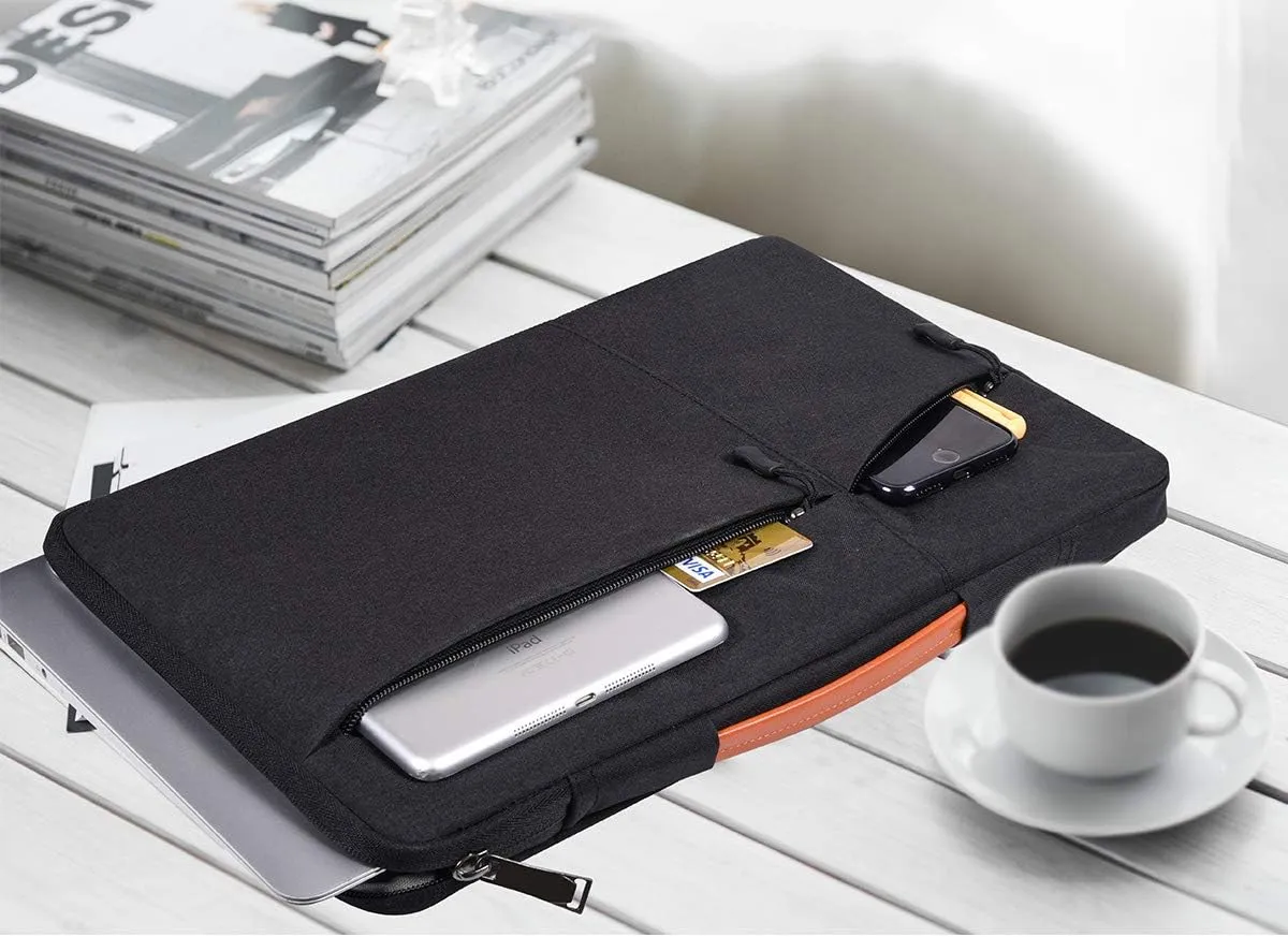 17.3 inch Laptop Case Briefcase Bag for HP Pavilion 17, HP Envy 17T, Dell Inspiron 17, Lenovo Ideapad L340 17.3, Acer Aspire 17, ASUS VivoBook 17 Laptop Sleeve, Black