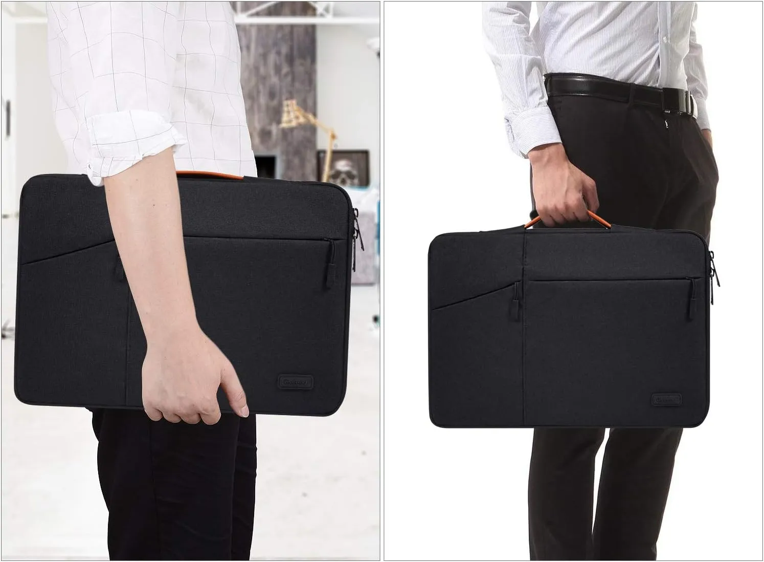 17.3 inch Laptop Case Briefcase Bag for HP Pavilion 17, HP Envy 17T, Dell Inspiron 17, Lenovo Ideapad L340 17.3, Acer Aspire 17, ASUS VivoBook 17 Laptop Sleeve, Black