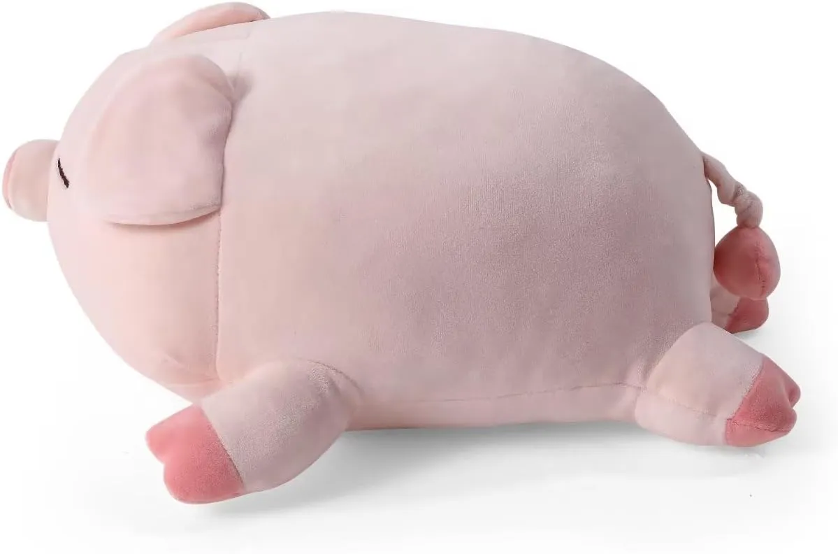 19.6" Weighted Stuffed Animal, Cute Pig Weighted Plush Toy for Kids and Adults,Anxiety Gift Soft Piggy Pillow,Sleeping Eyes