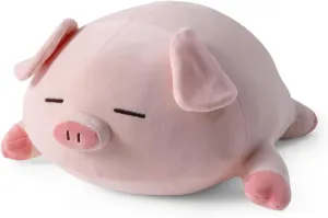 19.6" Weighted Stuffed Animal, Cute Pig Weighted Plush Toy for Kids and Adults,Anxiety Gift Soft Piggy Pillow,Sleeping Eyes