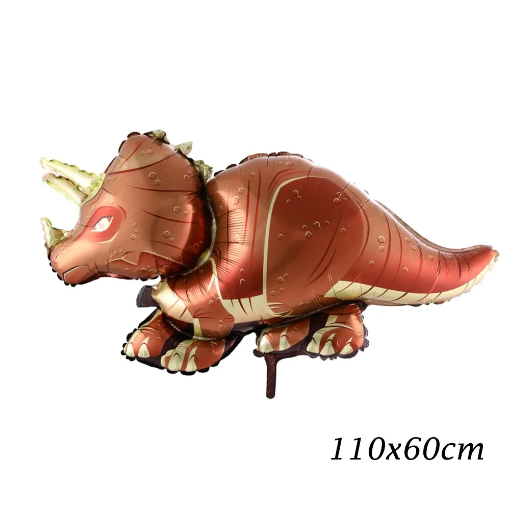1pc Large 4D Dinosaur Foil Balloons Green Dinosaur Standing Dragon Birthday Party Decorations Kids Supplies Boy Toys Air Globos