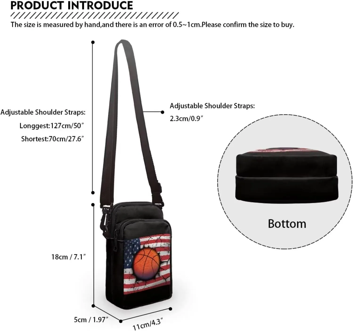 2 Layers Small Messenger Bag Cross Body Bags Handbags for Phone Passport Wallet