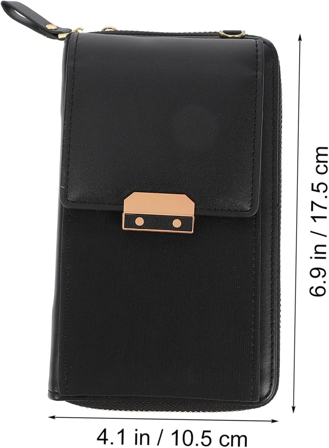 2 pcs Crossbody Pouch Shopping Shoulder Girl Leisure Cross- Simple Women Portable Single, Blackx6pcs, 17.5X10.5CMx6pcs