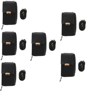 2 pcs Crossbody Pouch Shopping Shoulder Girl Leisure Cross- Simple Women Portable Single, Blackx6pcs, 17.5X10.5CMx6pcs
