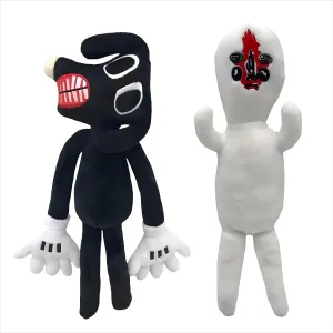 2 PCS Siren Head Toy Plush Toy Cartoon Cat Cartoon Dog and Peanut Adults Children's Party Birthday Halloween Thanksgiving Christmas Plush Toys (Dog)