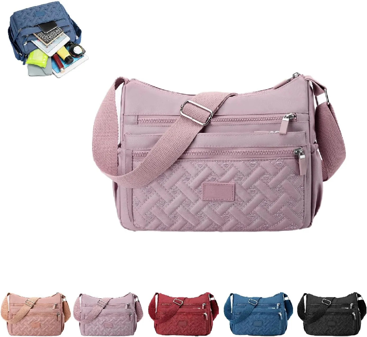 2024 New Popularate Bag, Nylon Shoulder Messenger Bag, Classic Luxury Large Capacity Crossbody Popularate Bag