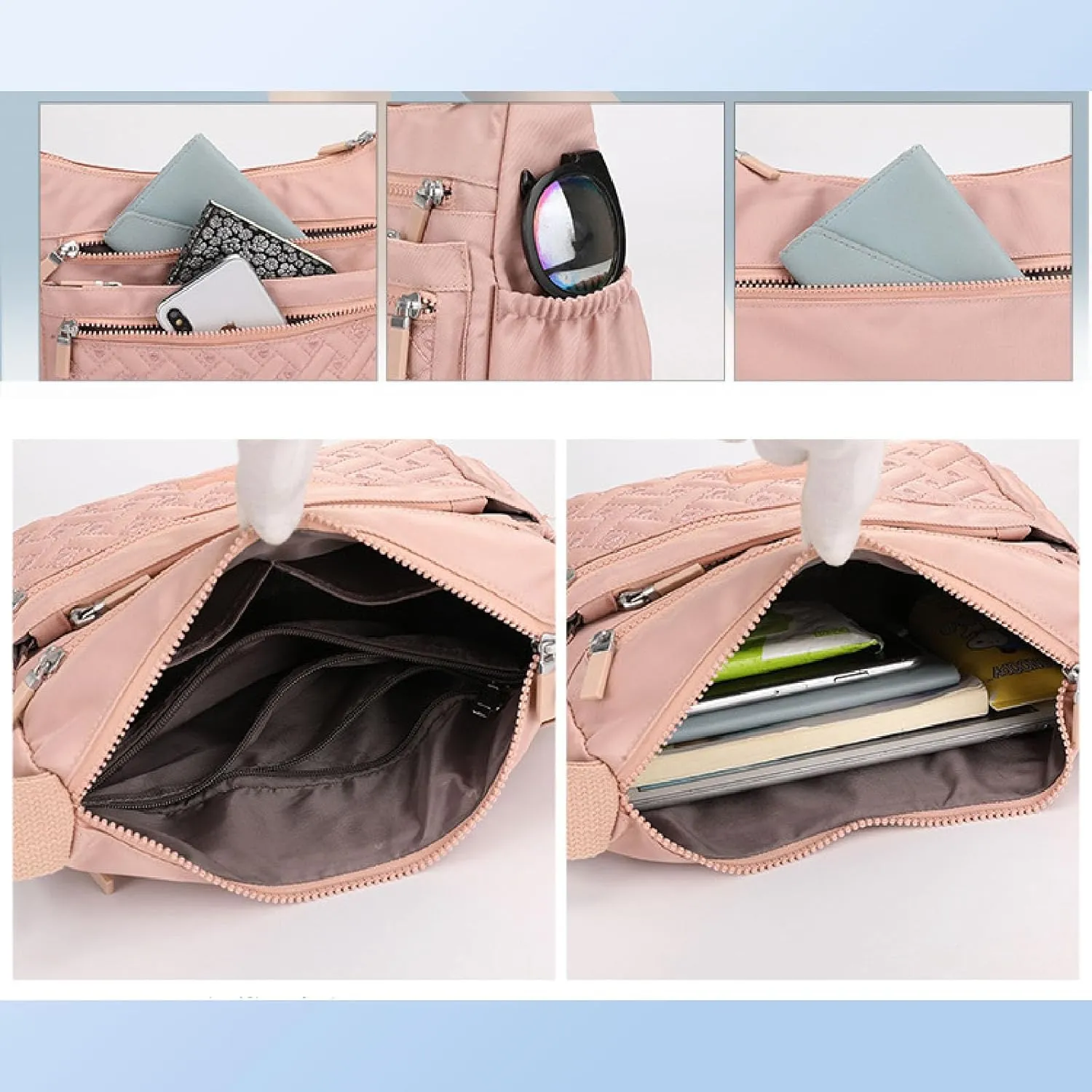 2024 New Popularate Bag, Nylon Shoulder Messenger Bag, Classic Luxury Large Capacity Crossbody Popularate Bag