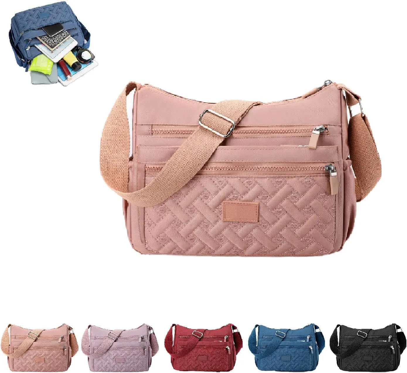 2024 New Popularate Bag, Nylon Shoulder Messenger Bag, Classic Luxury Large Capacity Crossbody Popularate Bag
