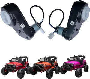 24V Children's Electric Vehicle Right Steel Motor with 24V Steel Motor, Replacement Parts for Children's Passenger Cars（Left）