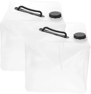 2pcs Collapsible Water Container Large Capacity Outdoor Portable Water Storage Bucket for Camping Hiking