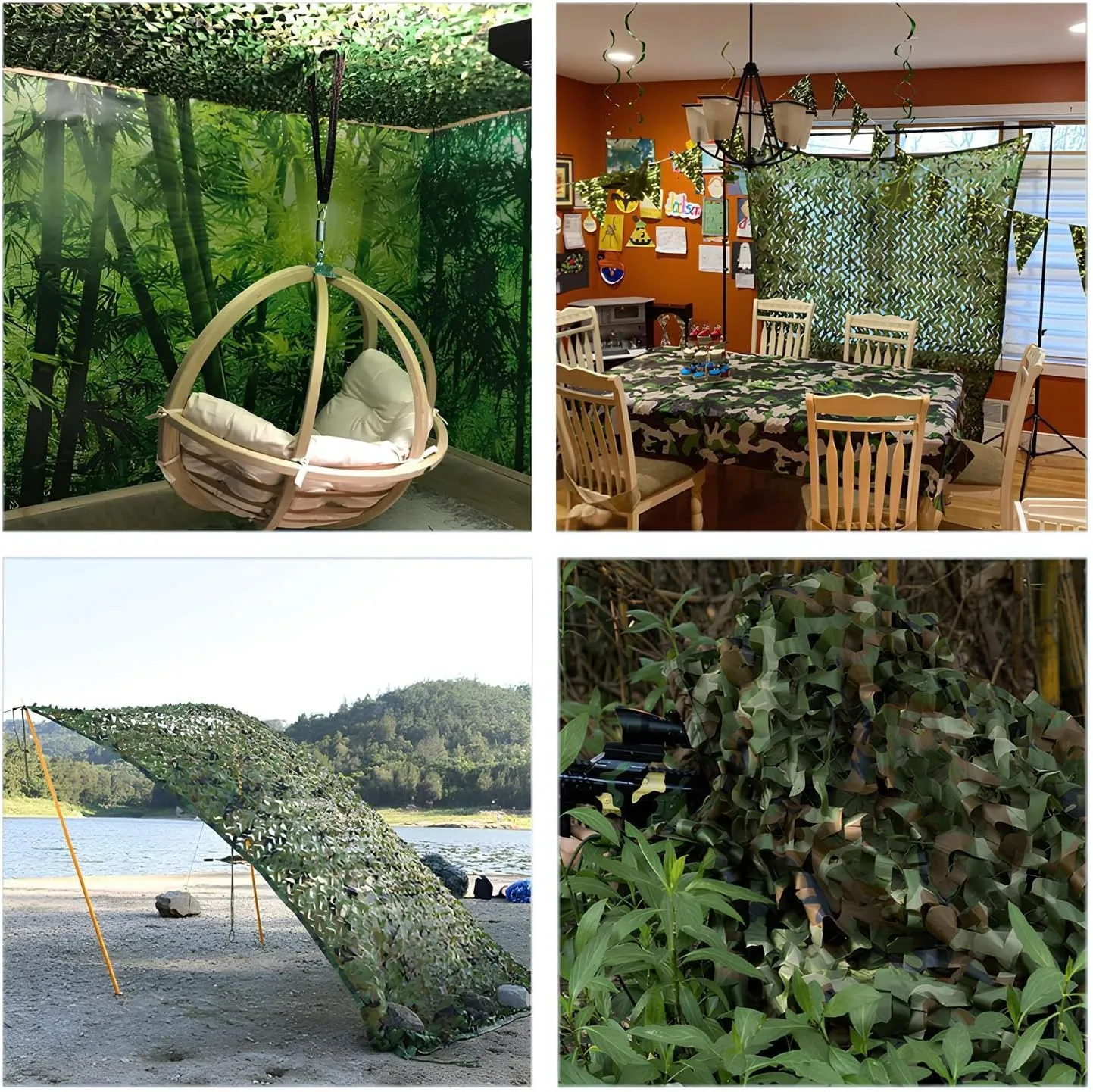 3x4 10x10.0m Sun Shade Sail Garden Camouflage Net Tear-Resistant Camo Netting Made of 150d Polyester Camouflage Mesh Water Resistant for Hunting Blind Party(2.5 * 6.0m/8.2 * 19.7ft)