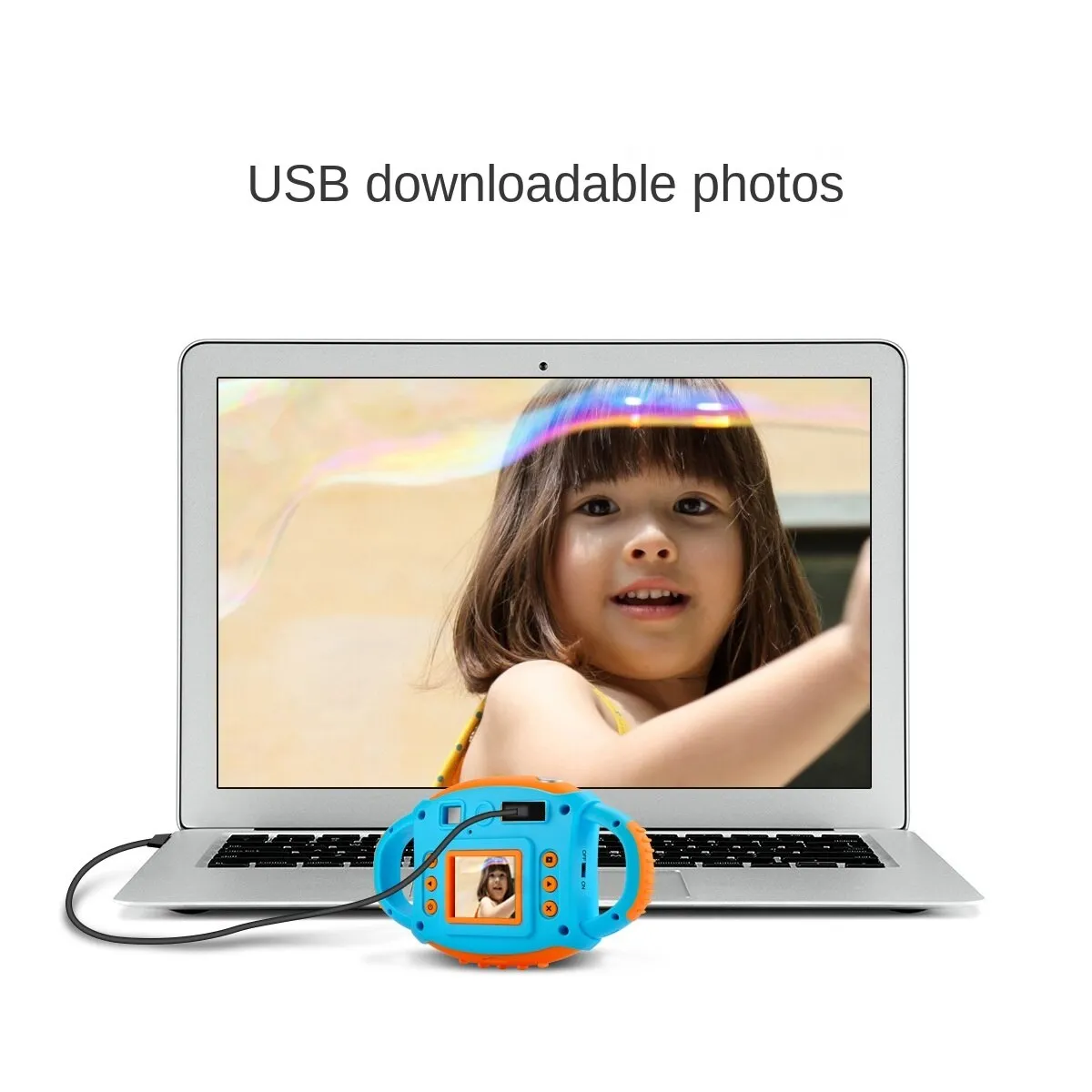 5 Million Pixels Children's Camera Strap Cartoon Silicone Case