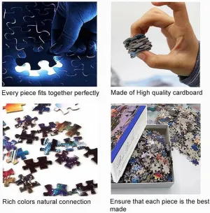 500 Pieces of Jigsaw Puzzle-African Black Women Butterfly-Adult Puzzles, Children's Toys, Outdoor Games, Modern Art, Cartoon Puzzles, Educational Intellectual Fun