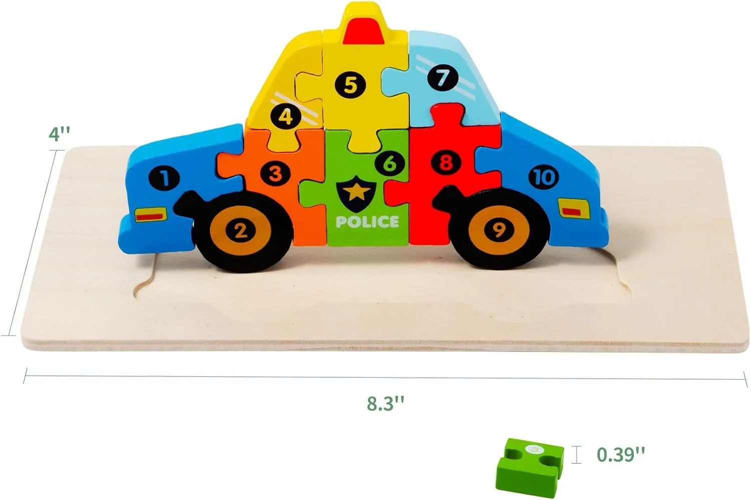 6 Pack Wooden Vehicle Toddler Puzzles for Kids Ages 2 3 4 5 6, Baby Montessori Toys for Kids Age 2-4 Years, Transport Vehicles Learning Jigsaw Toys for Boy Girl Ideal Gift