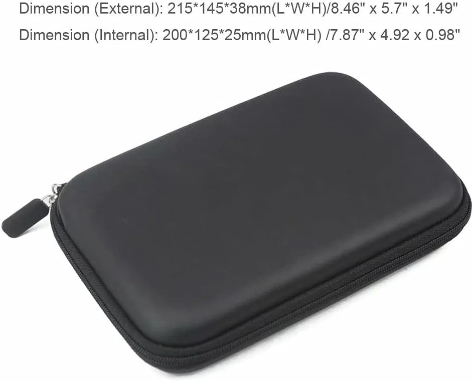 7 inch GPS Carrying Case Cover Hard Shell,Portable Sleeve Pouch Bag Compatible with Garmin Dezl Dezlcam Fleet 785 780 770 790 LMT-D 70 Tomtom Sat Magellan NAV Car GPS Navigation (7 inch)