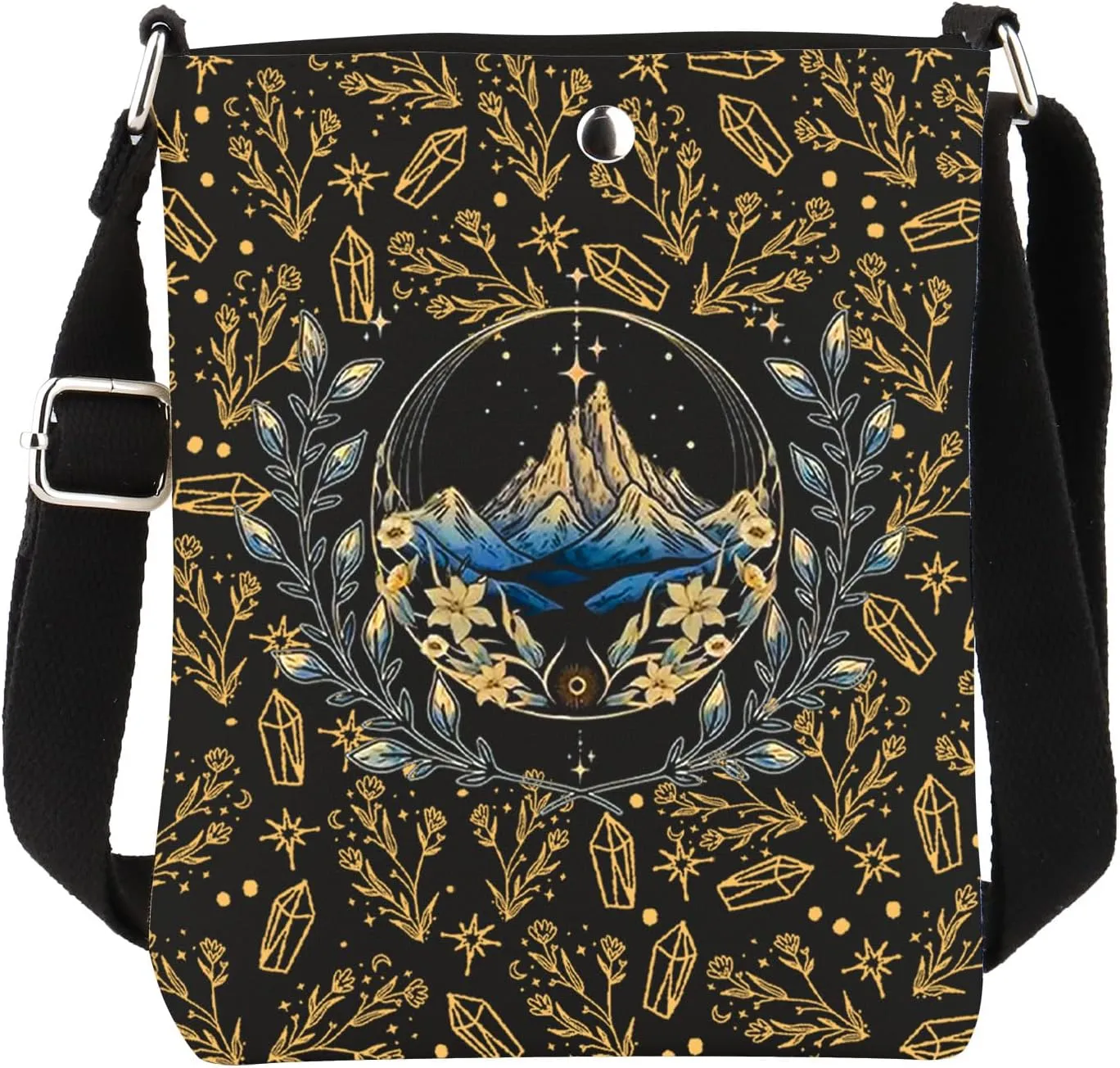 A-C Merch Mystical Night Sky & Dreamy Landscape Crossbody Bag Night Court Reader Gift