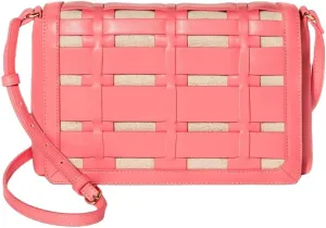A New Day Basket Weave Woven Crossbody Bag -