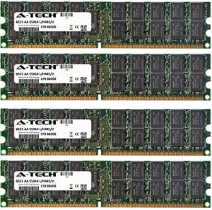 A-Tech 16GB (4x4GB) RAM for IBM-Lenovo BladeCenter HS20 1883-xxx, 7901-XFU, 7981-xxx, 8843-xxx | DDR2 400MHz ECC RDIMM PC2-3200 2Rx4 Registered DIMM Server Memory Kit