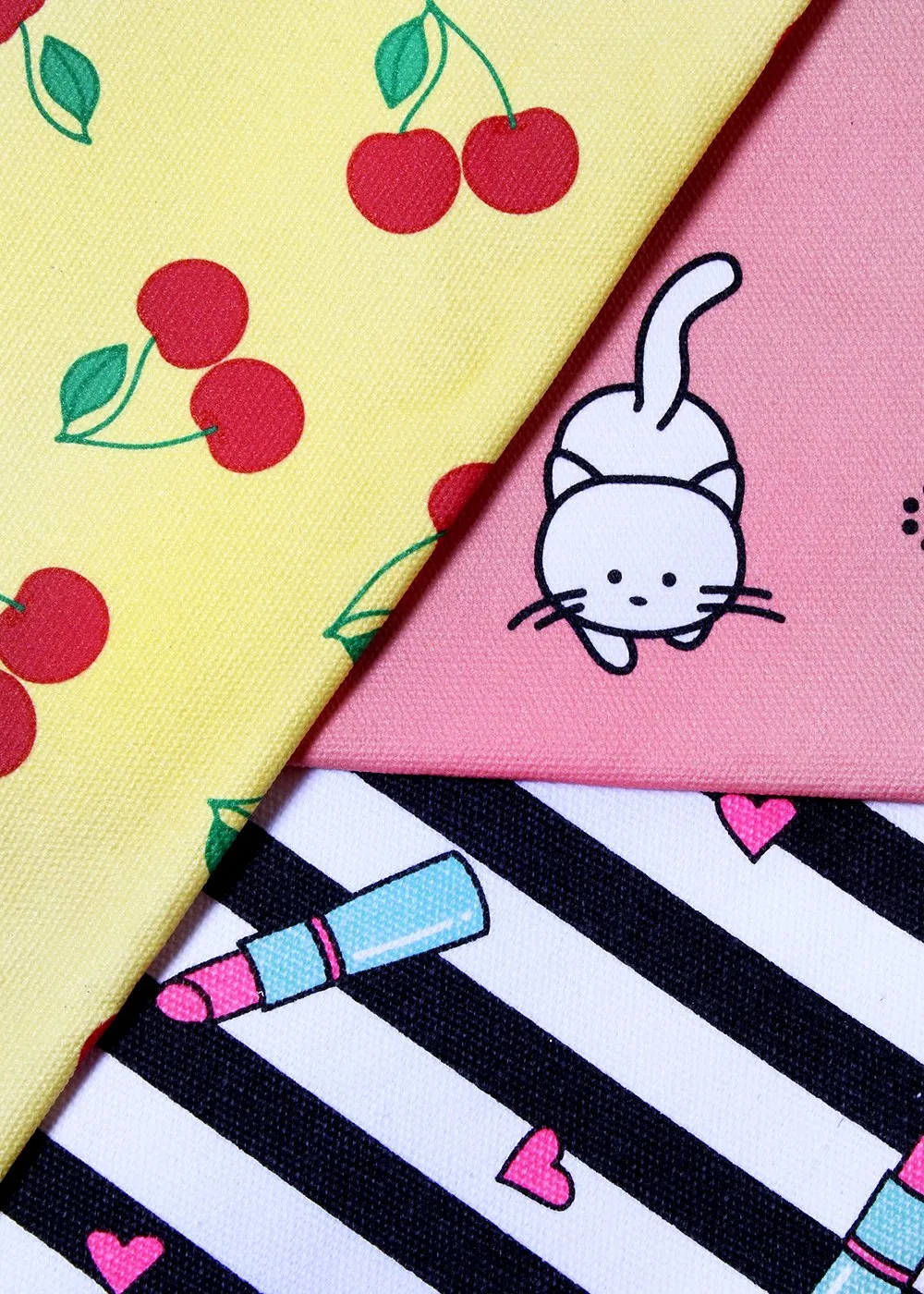 a2o Large Canvas Pouch - Ice Cream Cones