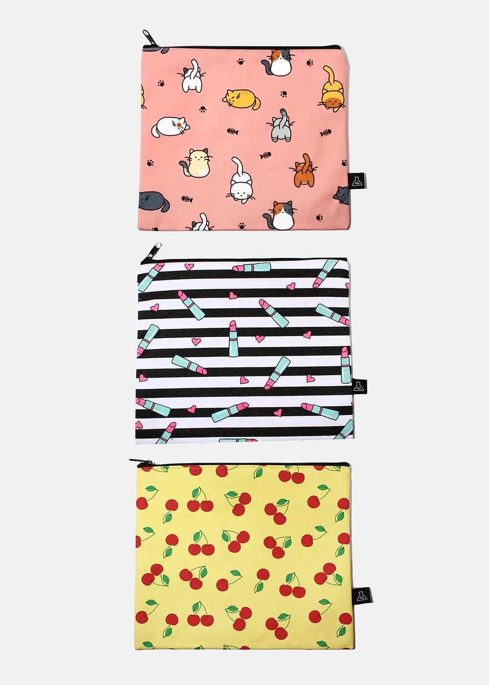 a2o Large Canvas Pouch - Ice Cream Cones
