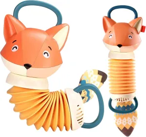 Accordion (Fox Shape) Music Educational Toys Cartoon Shape Kids Toddlers Preschool Music Toys with 12 Kinds of Sound Effects