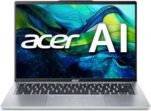 Acer Swift Go 14 Intel Evo Edition Laptop | 14" OLED WQXGA  2880x1800 Display | Unlock AI Experiences | Intel Core Ultra 5 processor 125H | Intel ARC | 8GB LPDDR5 | 512GB SSD | WiFi 6E | SFG14-73-58EP