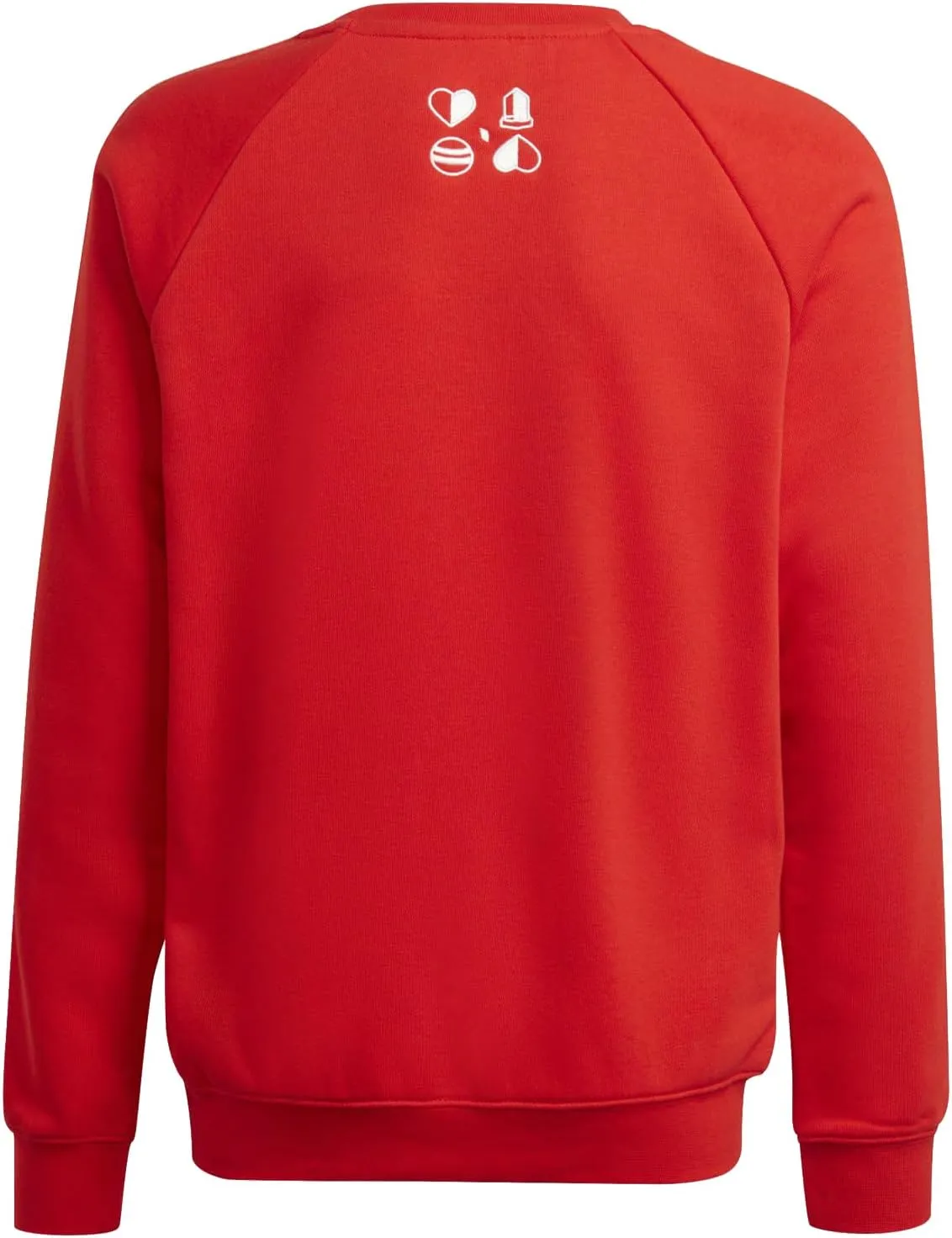 adidas Boys 8-20 Juniors FC Bayern Munich Soccer Crew Neck Sweatshirt, Red