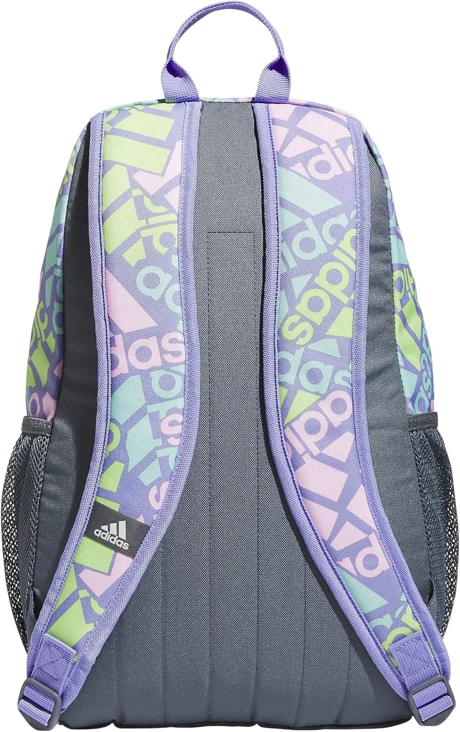 adidas Creator Comfortable and Durable Small Athletic Bag or Laptop Backpack for Women and Men, Adi Multi Collage Light Purple/Onix Grey/White, One Size