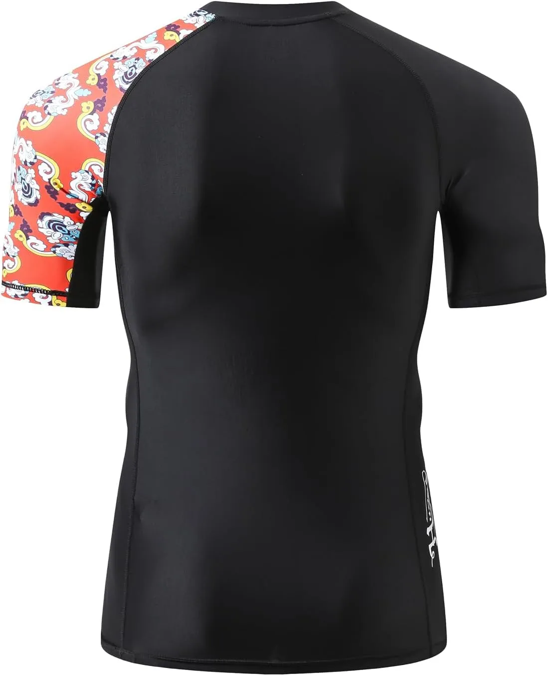 ADOREISM Men's Rash Guard Short Sleeve Quick-Dry UPF 50  Sun Protection Compression Swim Shirts for Men