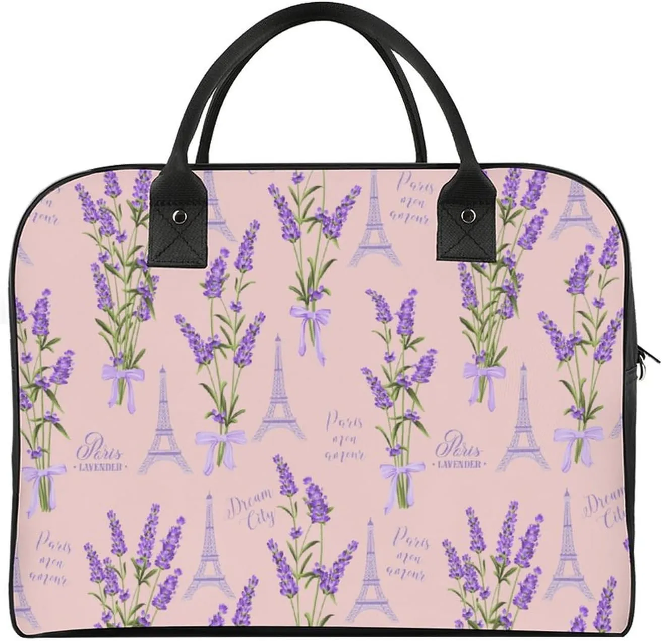Adult Casual Nylon Colorful Floral Classic Handbag for Touring 13" X 19" X 8"