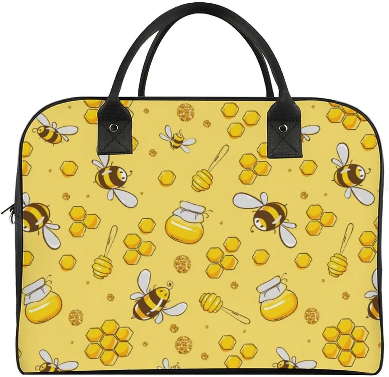 Adult High-capacity Nylon Berries Patterns Classic Handbag for Business Trip 13" X 19" X 8"