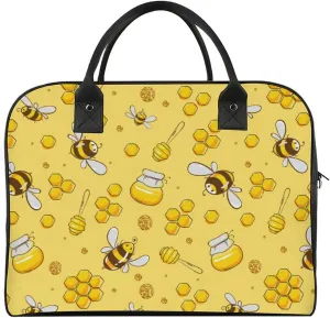 Adult High-capacity Nylon Berries Patterns Classic Handbag for Business Trip 13" X 19" X 8"