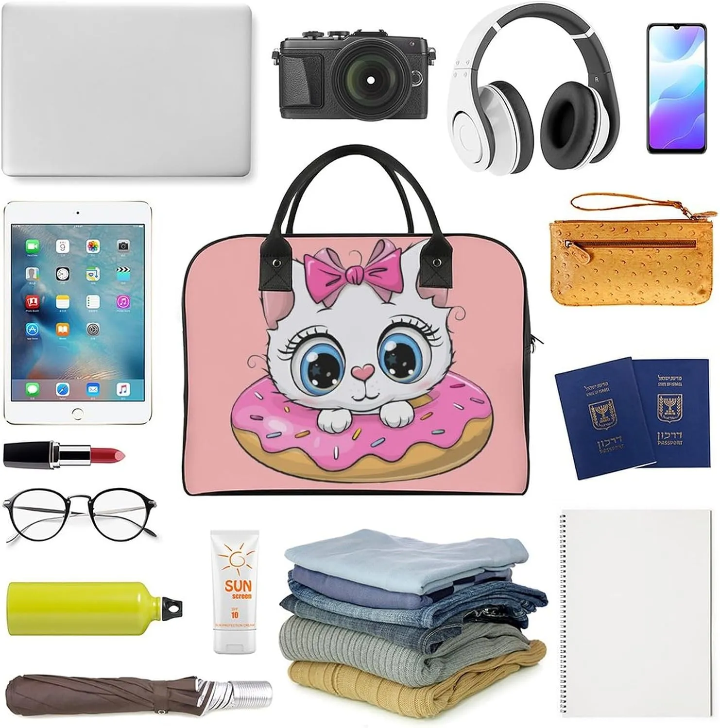 Adults Shoulder Nylon Ballet Dancer Aesthetic Handbag for Touring 13" X 19" X 8"