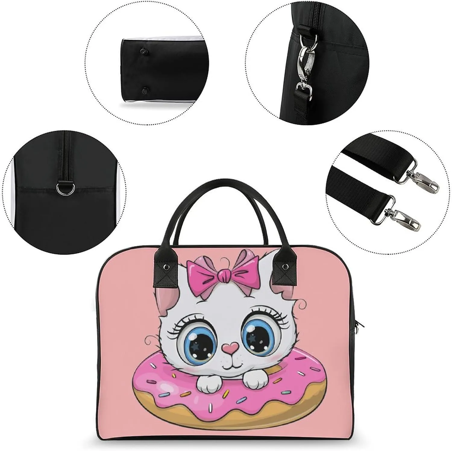 Adults Shoulder Nylon Ballet Dancer Aesthetic Handbag for Touring 13" X 19" X 8"