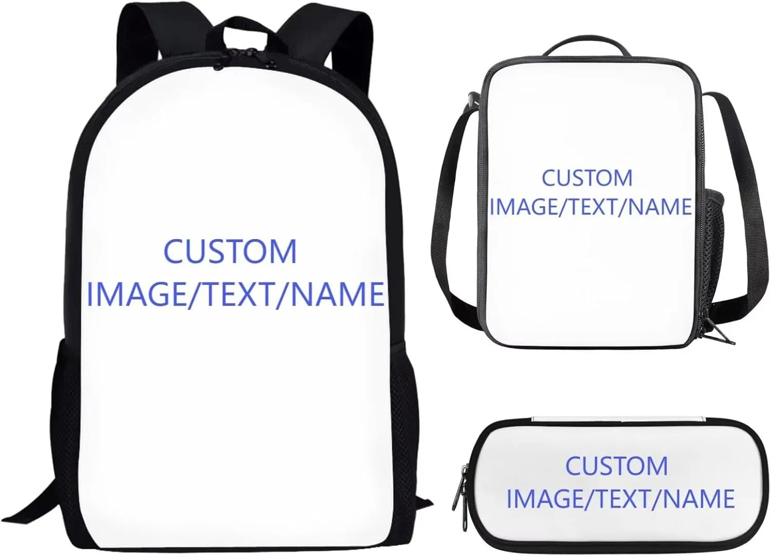 Aesthetic Peacock Kids School Bag Set for Girls Boys,Peacock Displaying Its Plumage Print Book Bag with Lunch Bag and Pen Case,Sturdy Sport Travel Essentials Middle Hight School Green