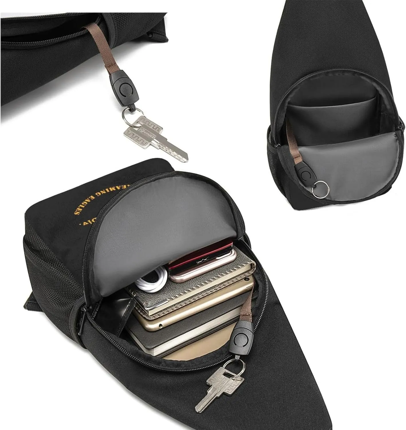 Airborne 101 Unisex Chest Bag Lightweight Crossbody Shoulder Bag Travel Pocket