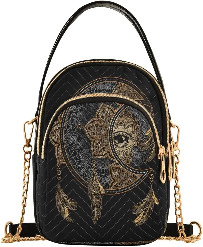 ALAZA Crossbody Bag Small Shoulder Handbags Leather Purse for Women