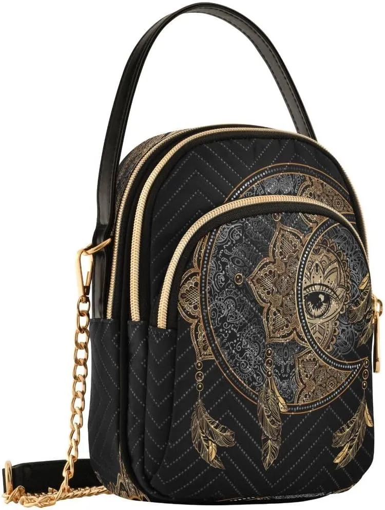 ALAZA Crossbody Bag Small Shoulder Handbags Leather Purse for Women