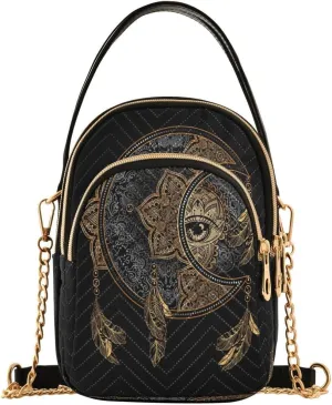 ALAZA Crossbody Bag Small Shoulder Handbags Leather Purse for Women